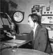 Steve Cole in WMTE Control Room 1958